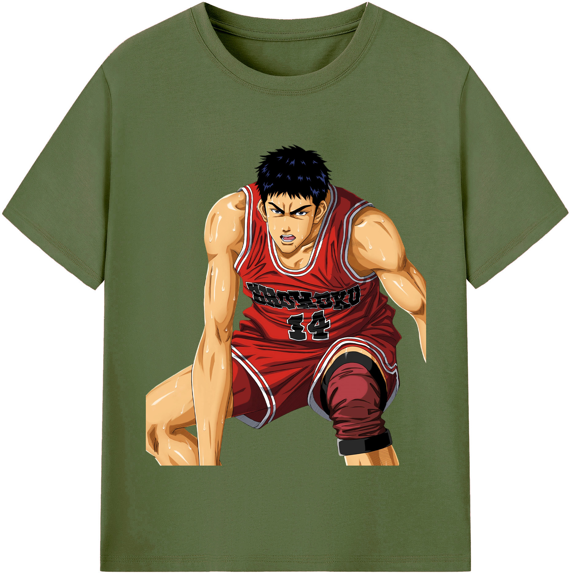 SLAM DUNK／スラムダンク 綿100％半袖Tシャツ（フロントプリント）